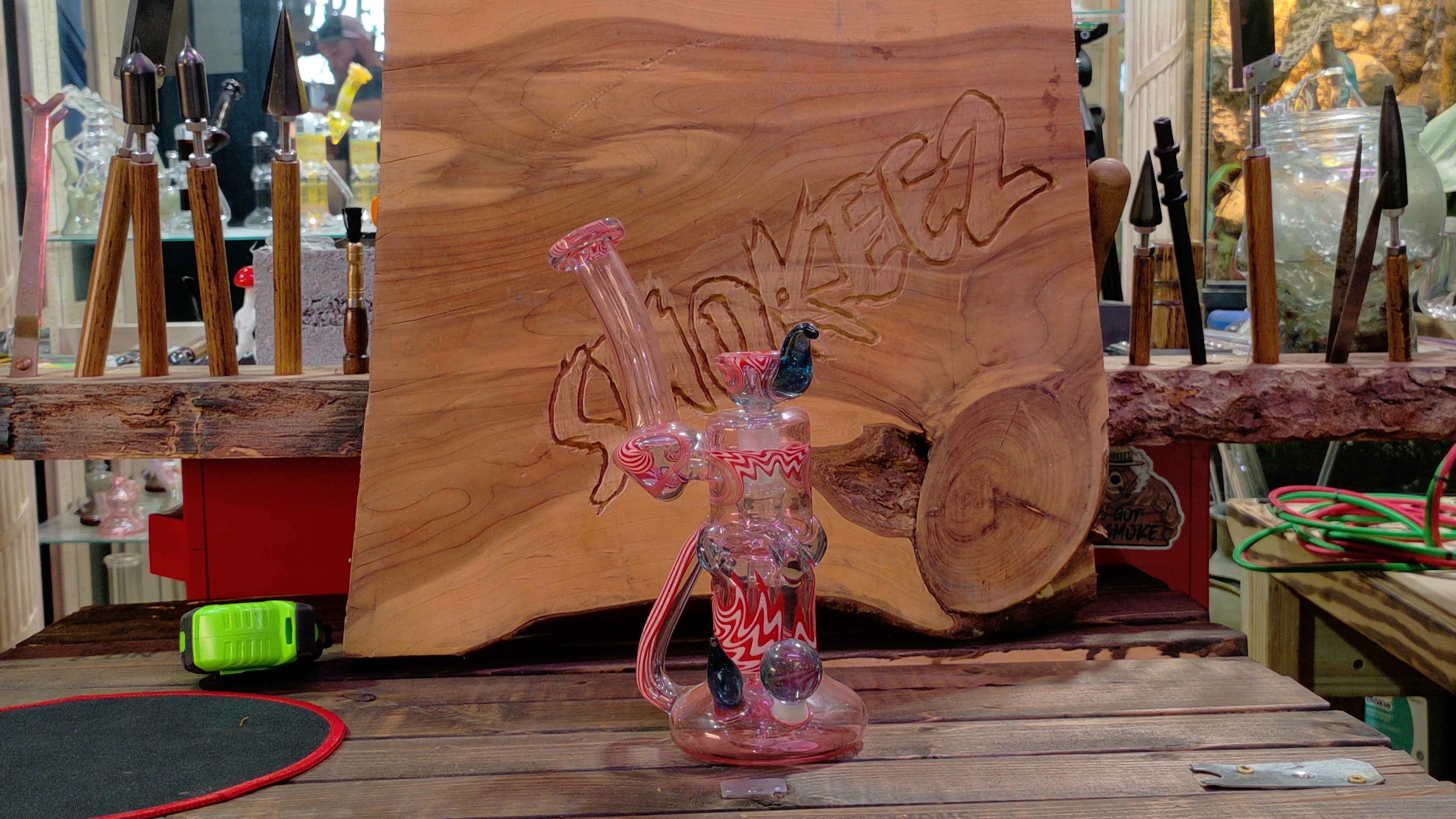 Gold Fumed/Linework Dewar Dumper