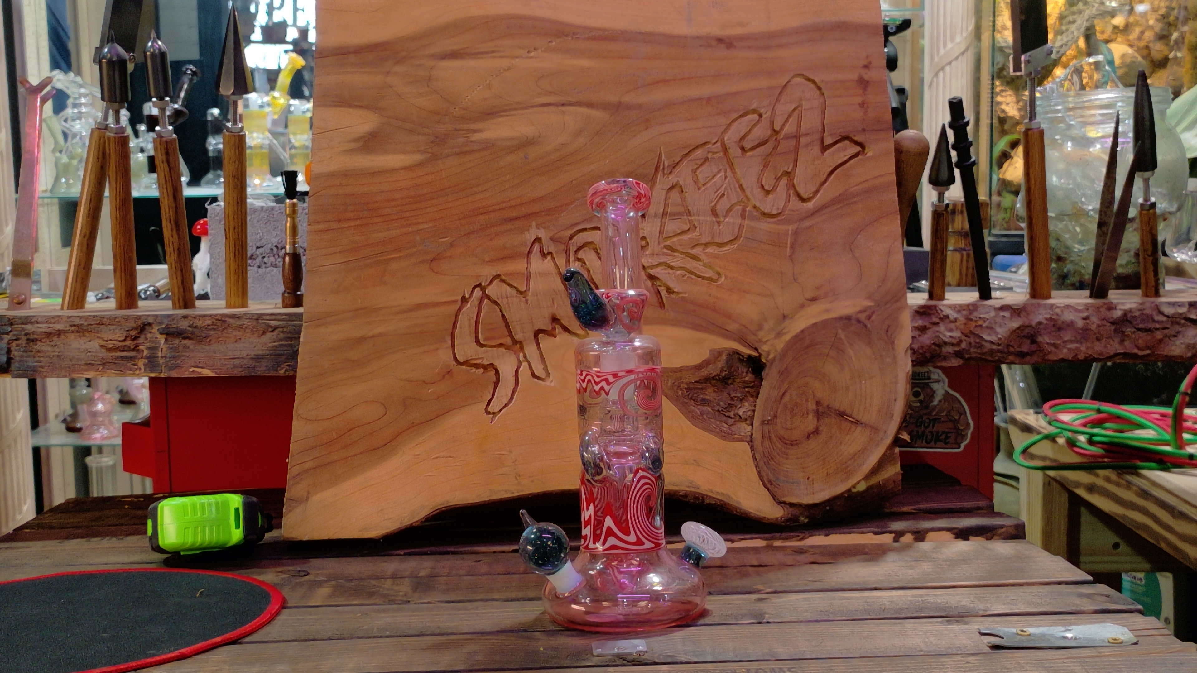 Gold Fumed/Linework Dewar Dumper