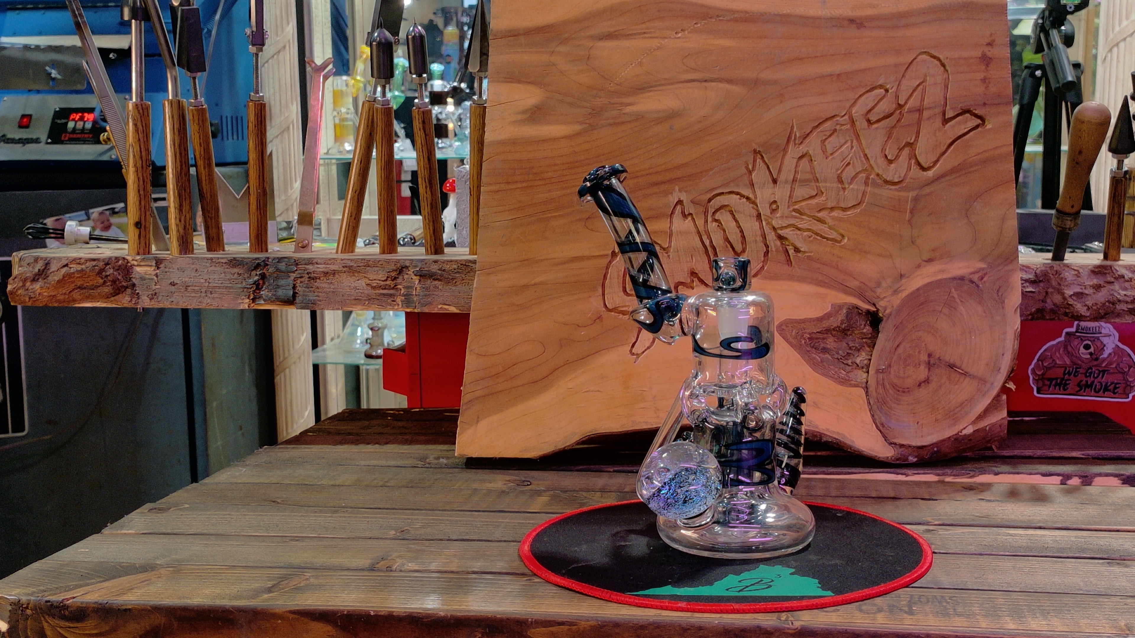 Blue and Black Linework Dewar Dumper