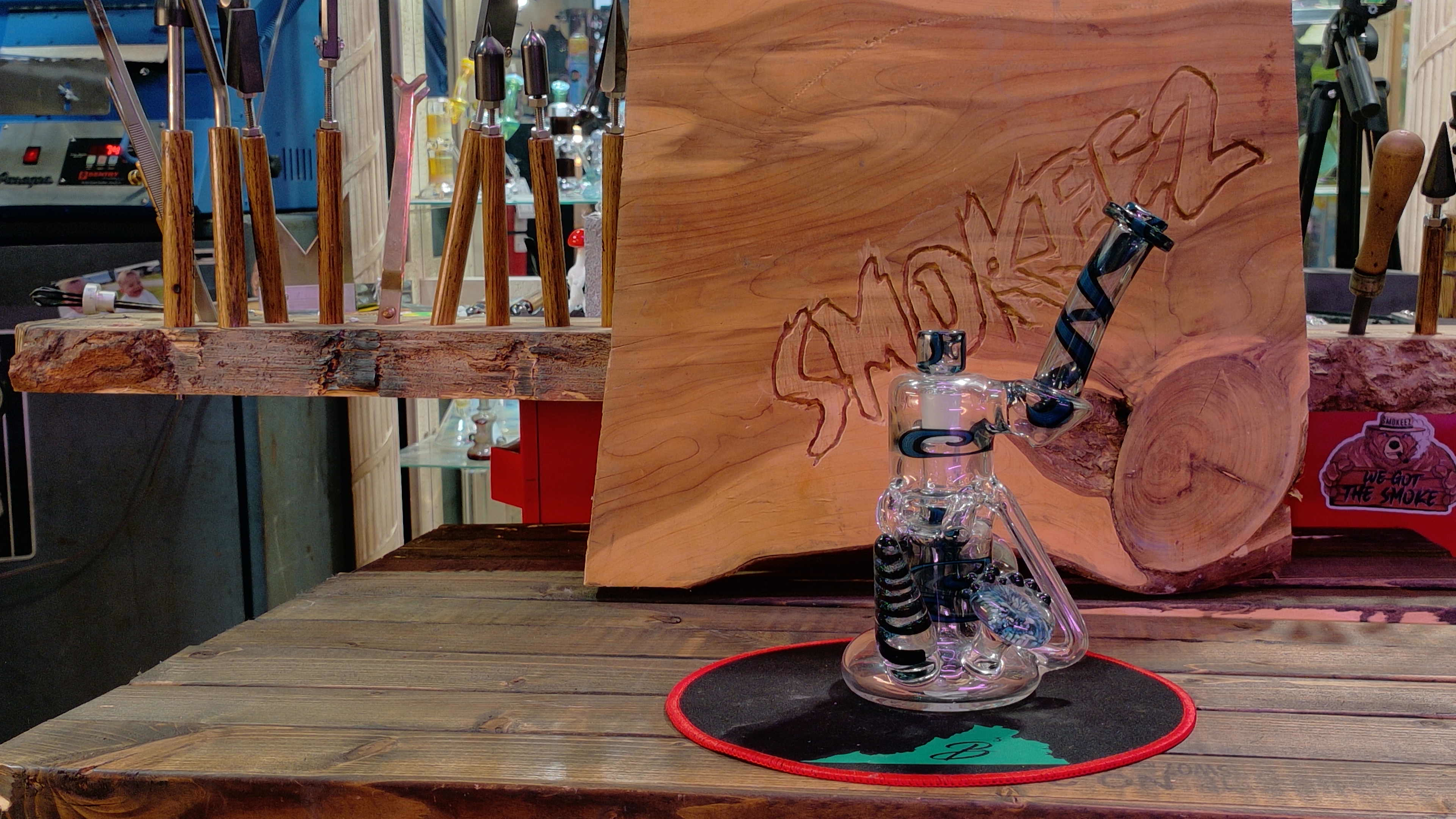 Blue and Black Linework Dewar Dumper