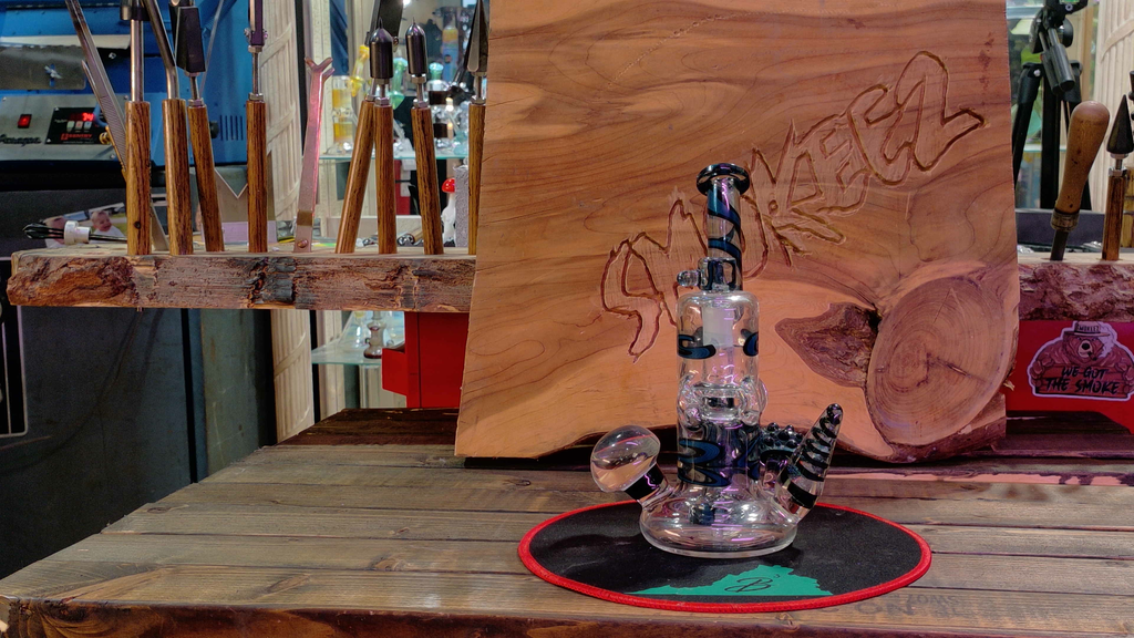 Blue and Black Linework Dewar Dumper